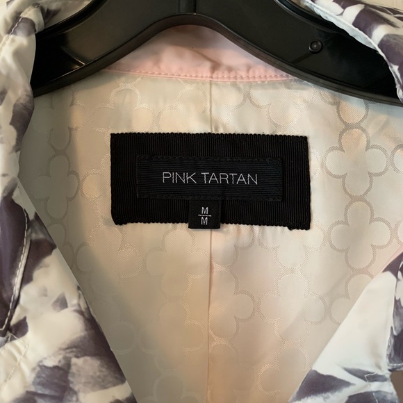 Pink Tartan Pink Floral Trenchcoat, size Medium - Picture 3 of 8